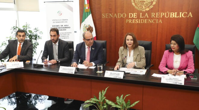 Visita Embajador de Jordania al Senado de la Republica