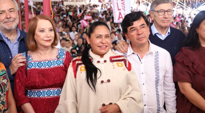 Tlaxcala/ Presenta Ana Lilia Rivera Informe; Concita a Altos Dirigentes de la 4T