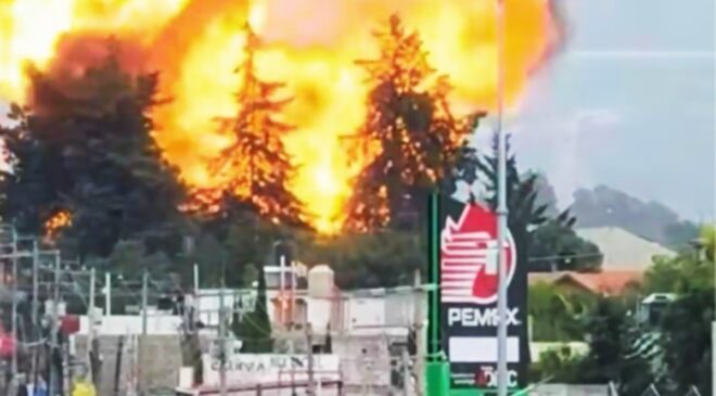 Se registró fuerte explosión en depósito de gas en Tepeaca, Puebla
