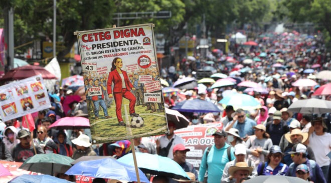 Segob insiste en diálogo con la CNTE y llama a manifestarse pacíficamente