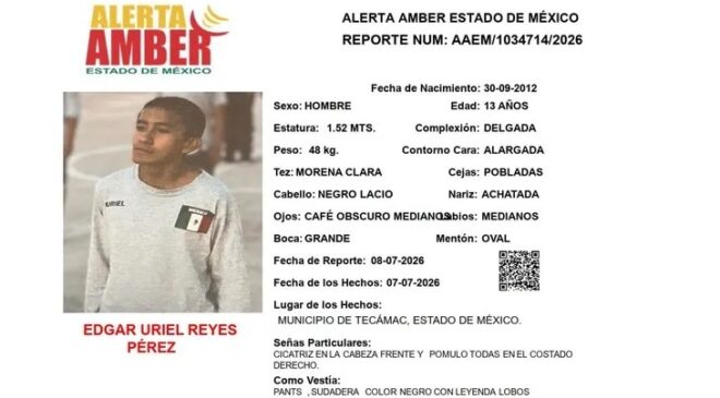 Otro Adolescente Desaparecido en Tecámac